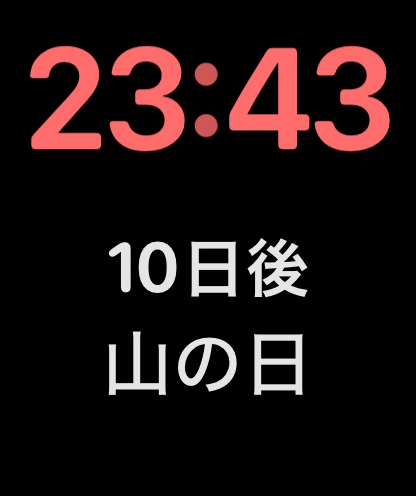 エクストララージ文字盤にコンプリケーションを配置した例